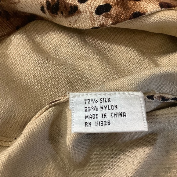 Wasserman animal print blouse size Large - Picture 5 of 6